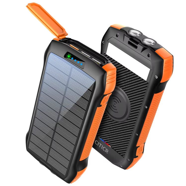 Solar Charger Power Bank 20000mAh – Waterproof & Fast Charge